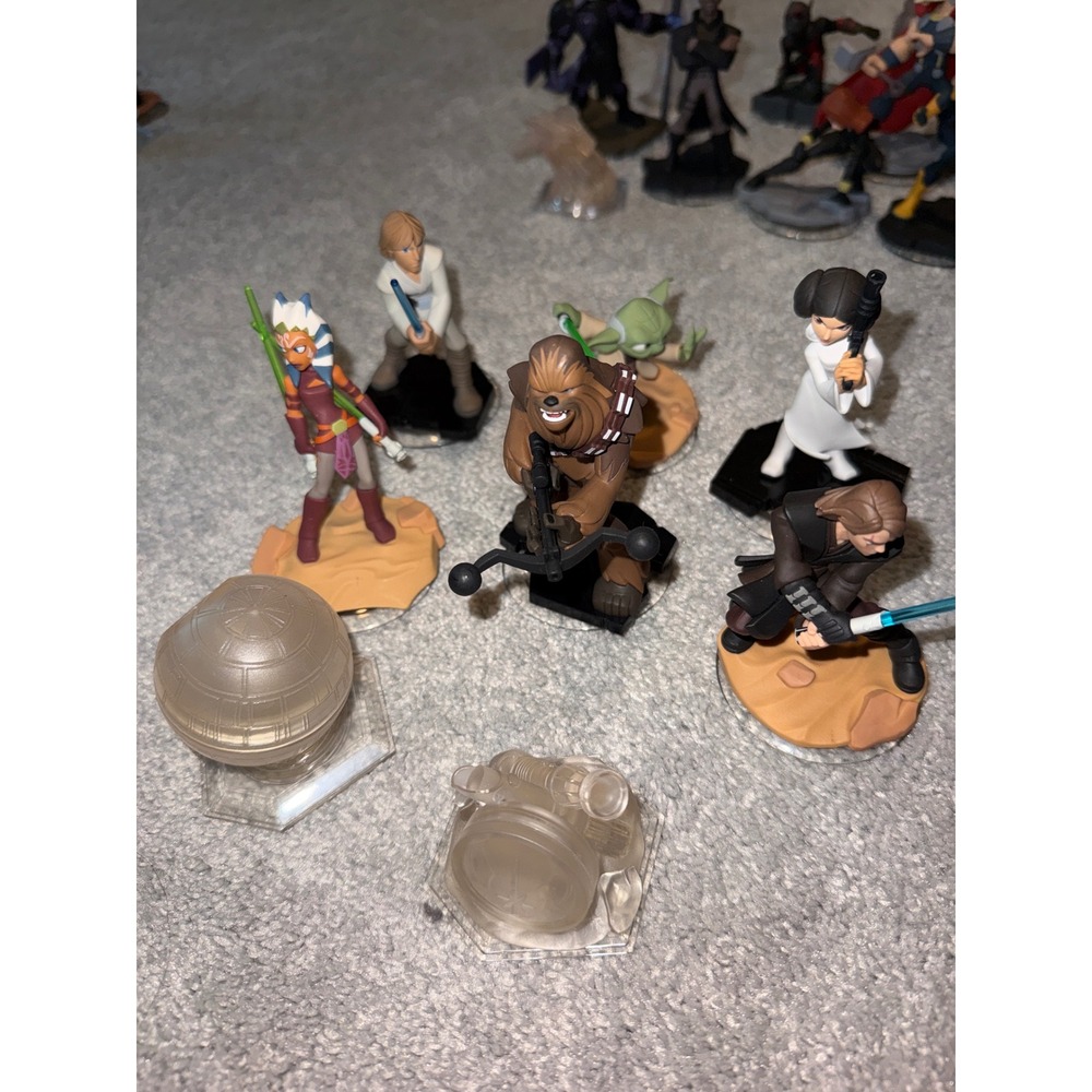 Disney Infinity 3.0 Star Wars Figure Lot Luke Leia Anakin Ahsoka Yoda Chewbacca